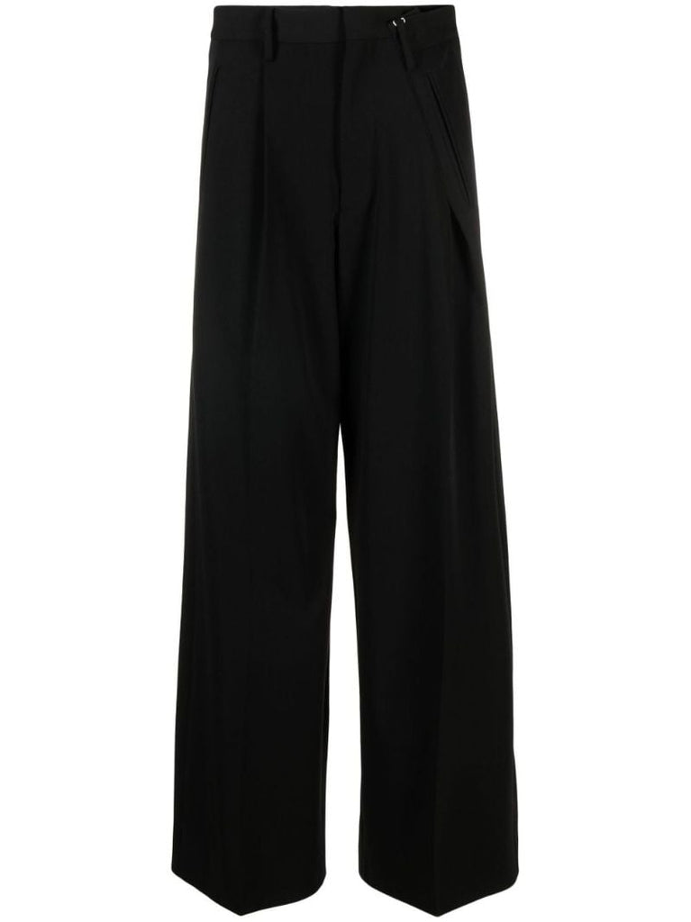Black High Waist Wide-leg Trousers