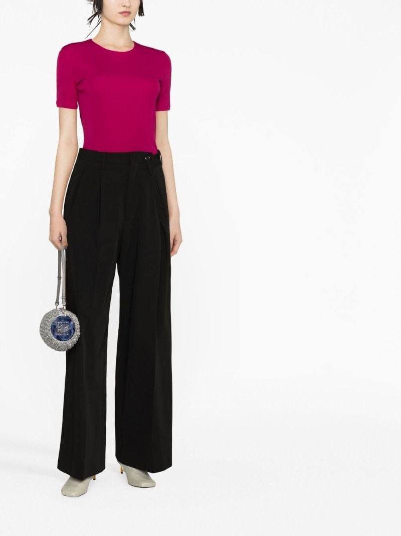 Black High Waist Wide-leg Trousers