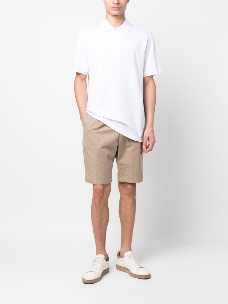White Cotton Polo Shirt