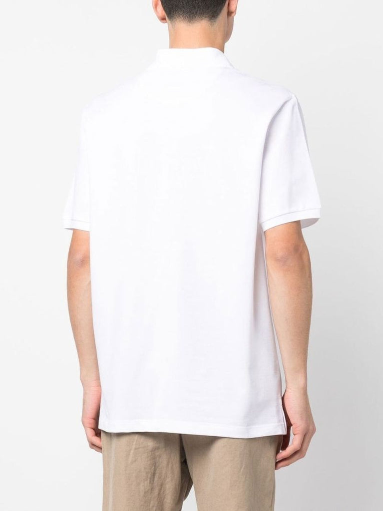 White Cotton Polo Shirt