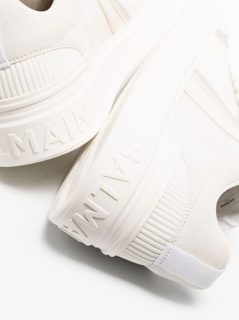 White B-skate Panelled Low-top Sneakers