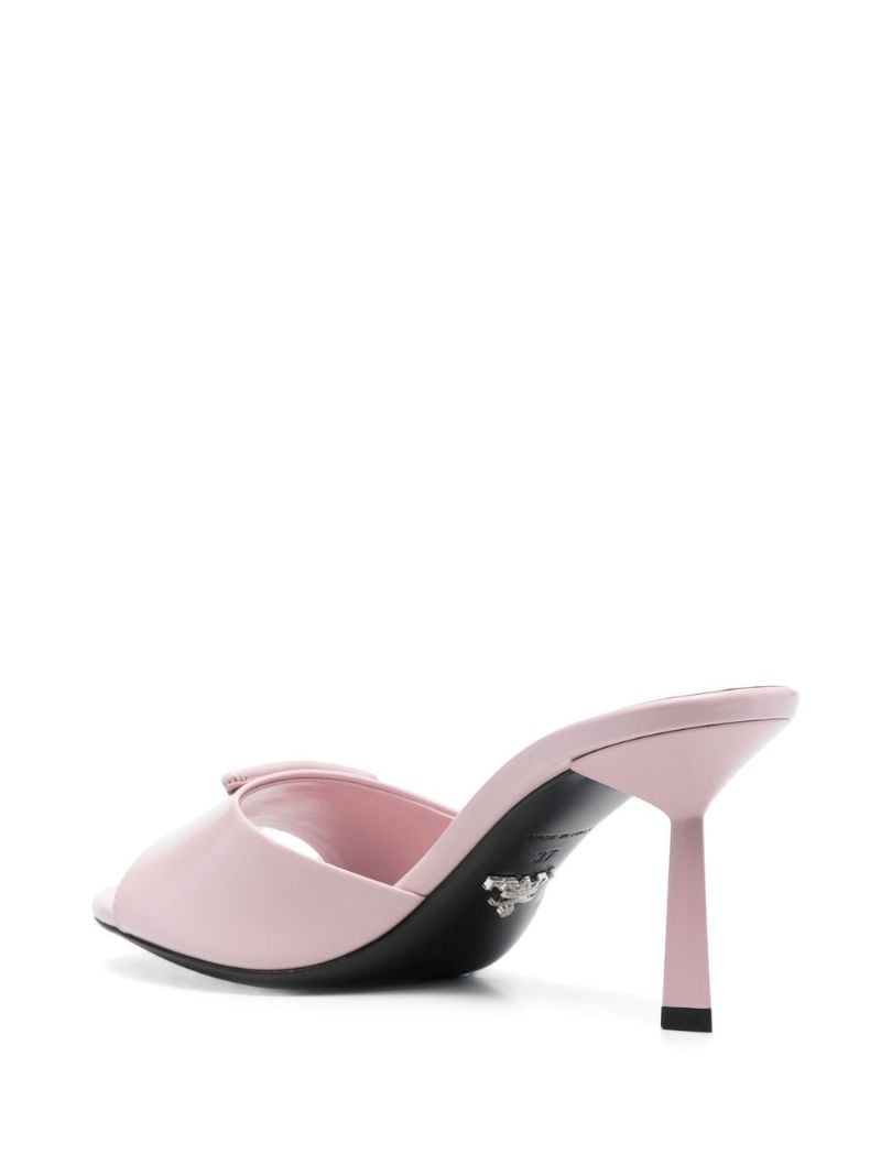 Pink 75 Triangle Logo Mules