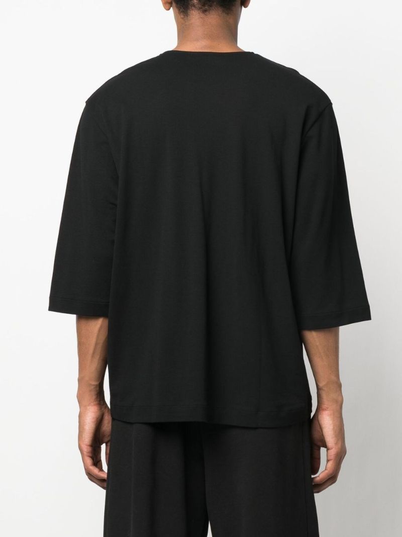 Black Oversized Cotton T-shirt
