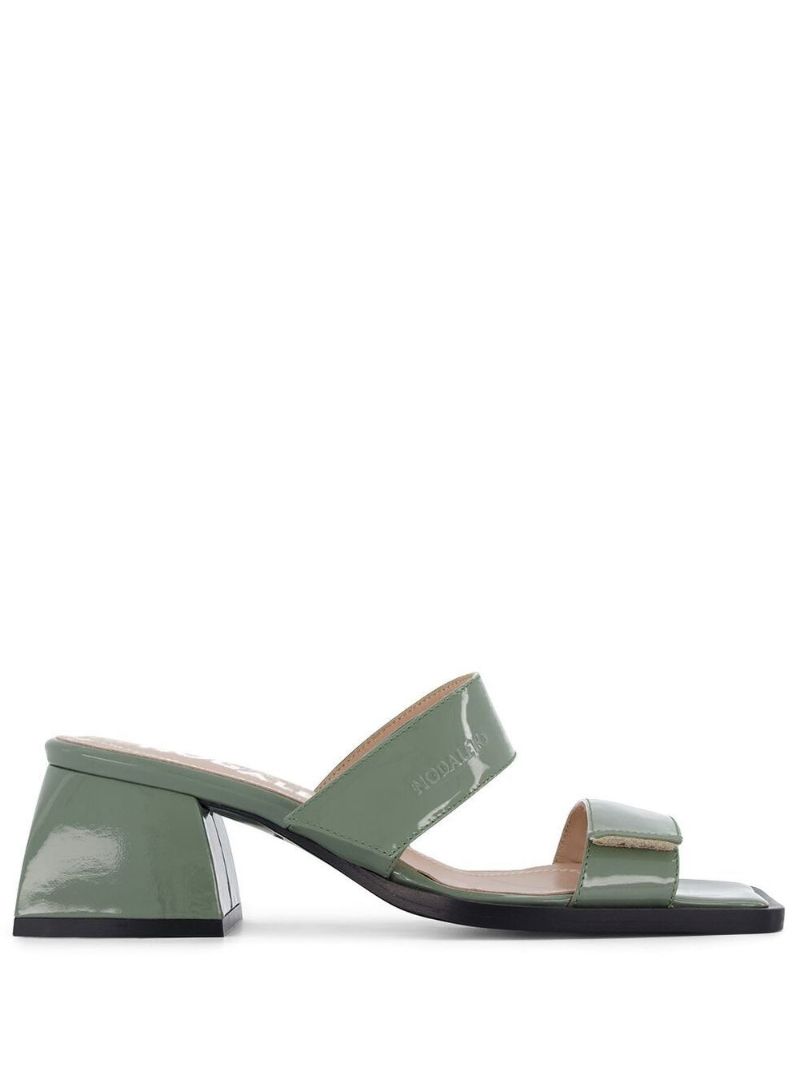 Green Patent Leather Sandals