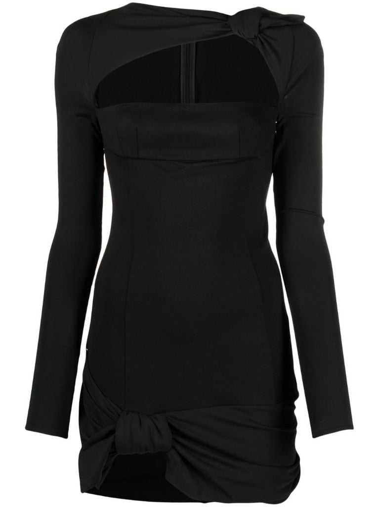 Black Donnie Cut-out Mini Dress