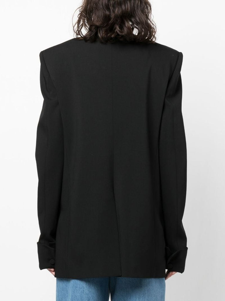 Black Double-breasted Blazer