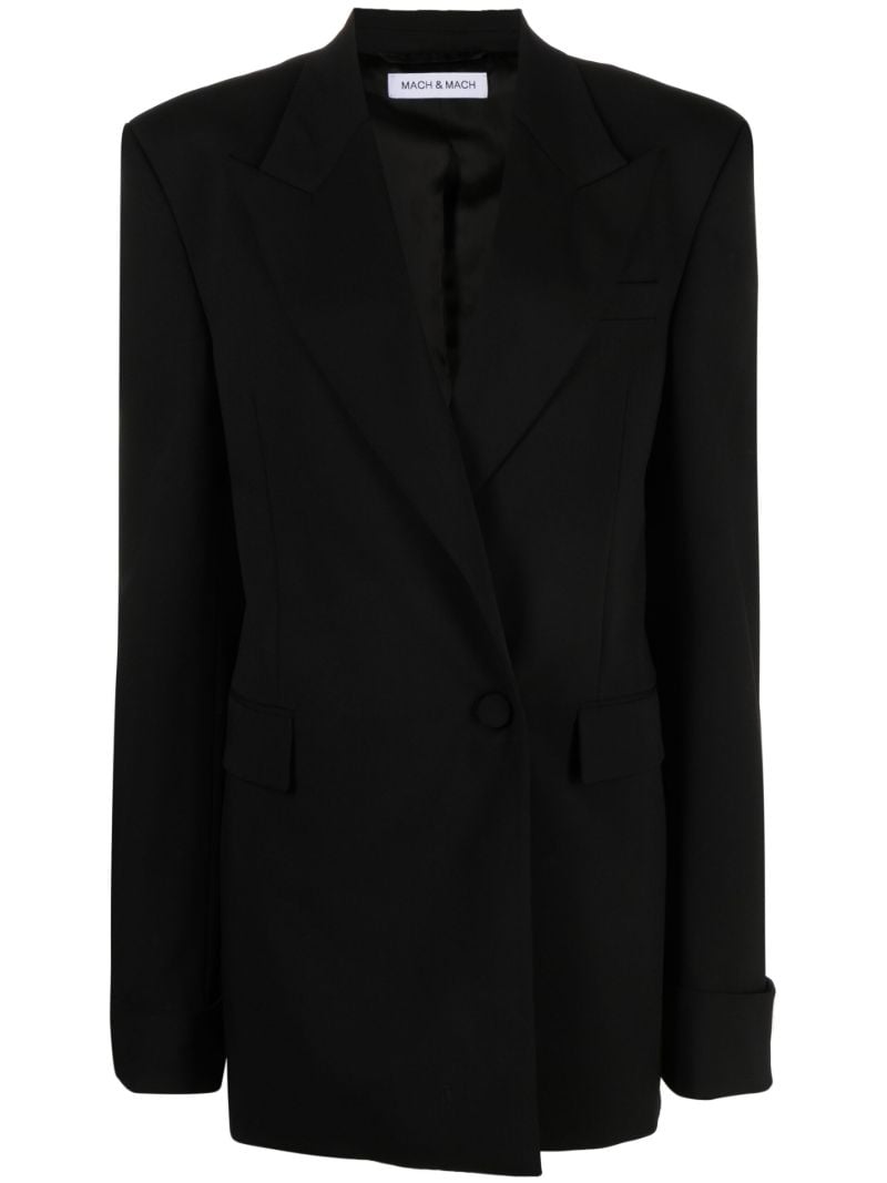 Black Double-breasted Blazer