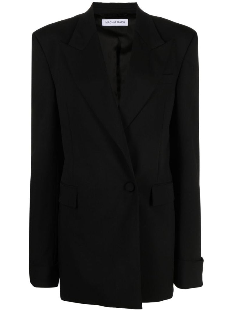 Black Double-breasted Blazer