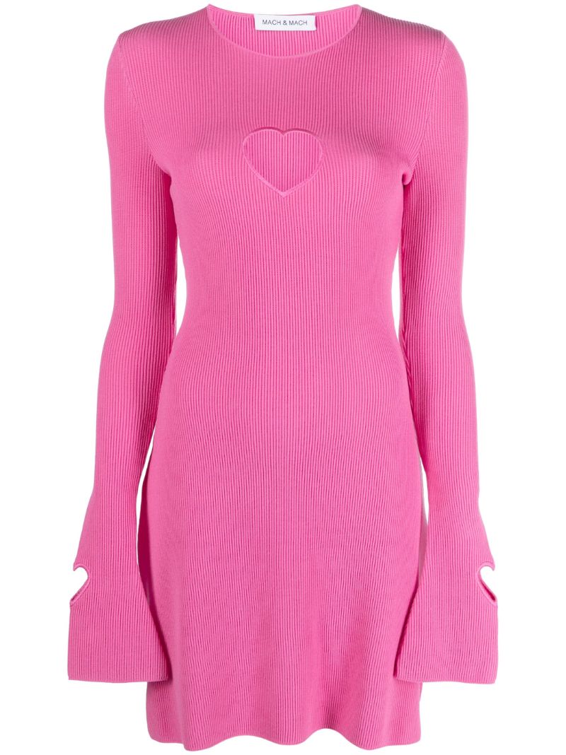 Pink Aimee Cut Out Knitted Dress
