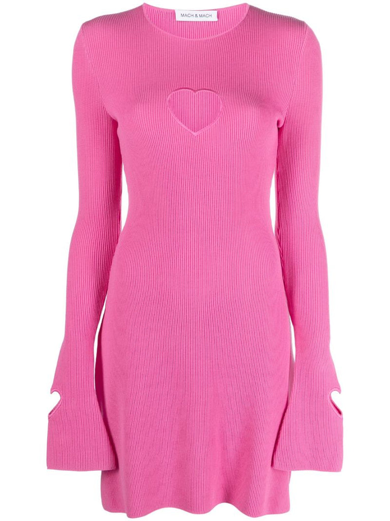 Pink Aimee Cut Out Knitted Dress