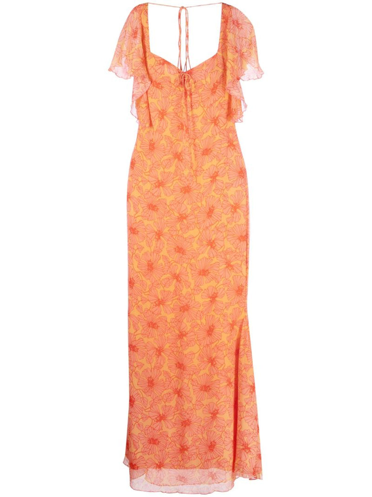 Pink Arabella Floral-print Maxi Dress