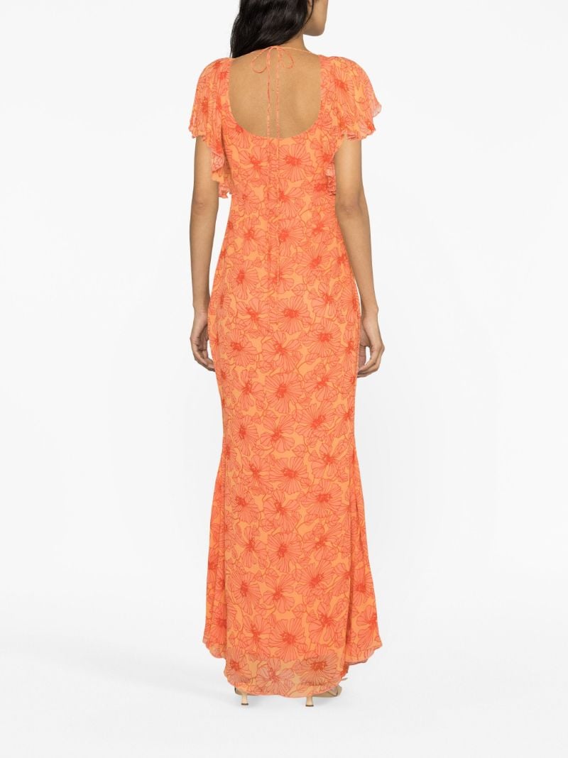 Pink Arabella Floral-print Maxi Dress