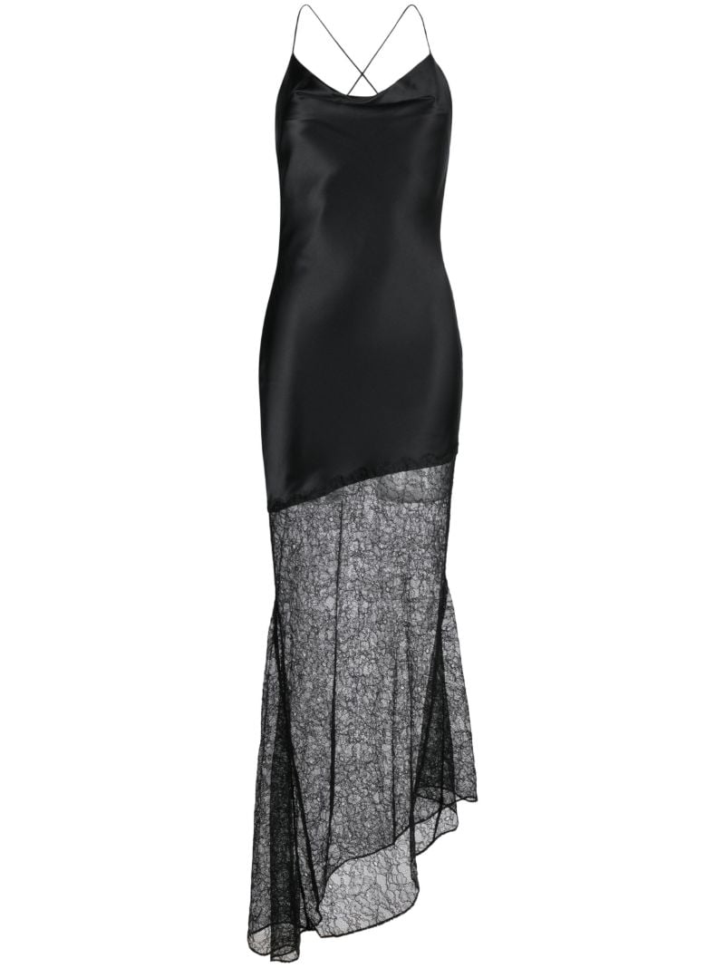 Black Matricia Silk Slip Dress