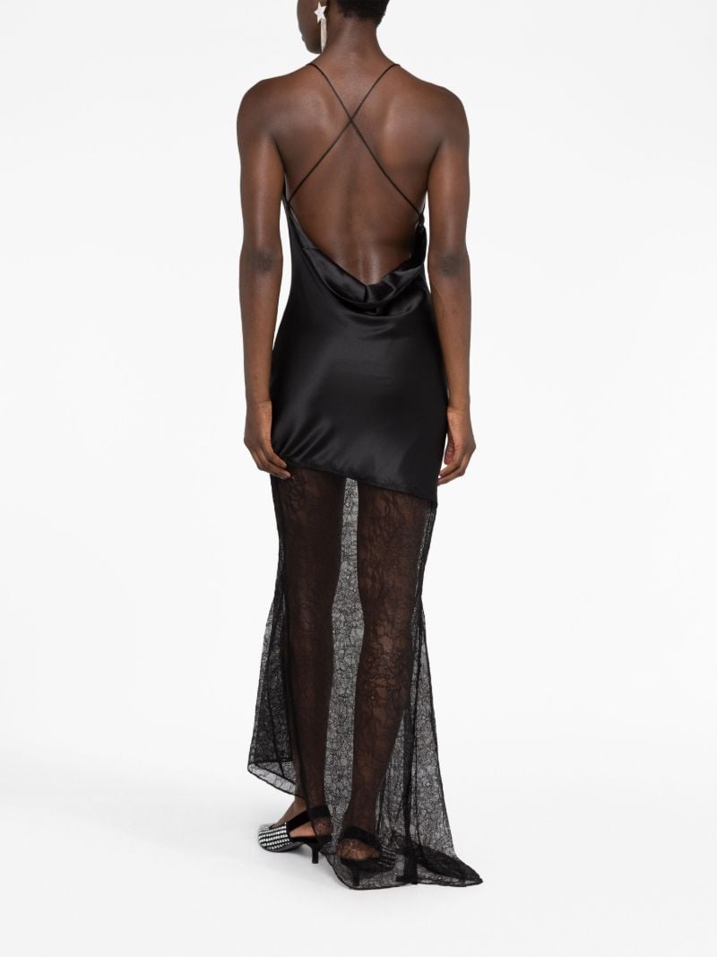 Black Matricia Silk Slip Dress