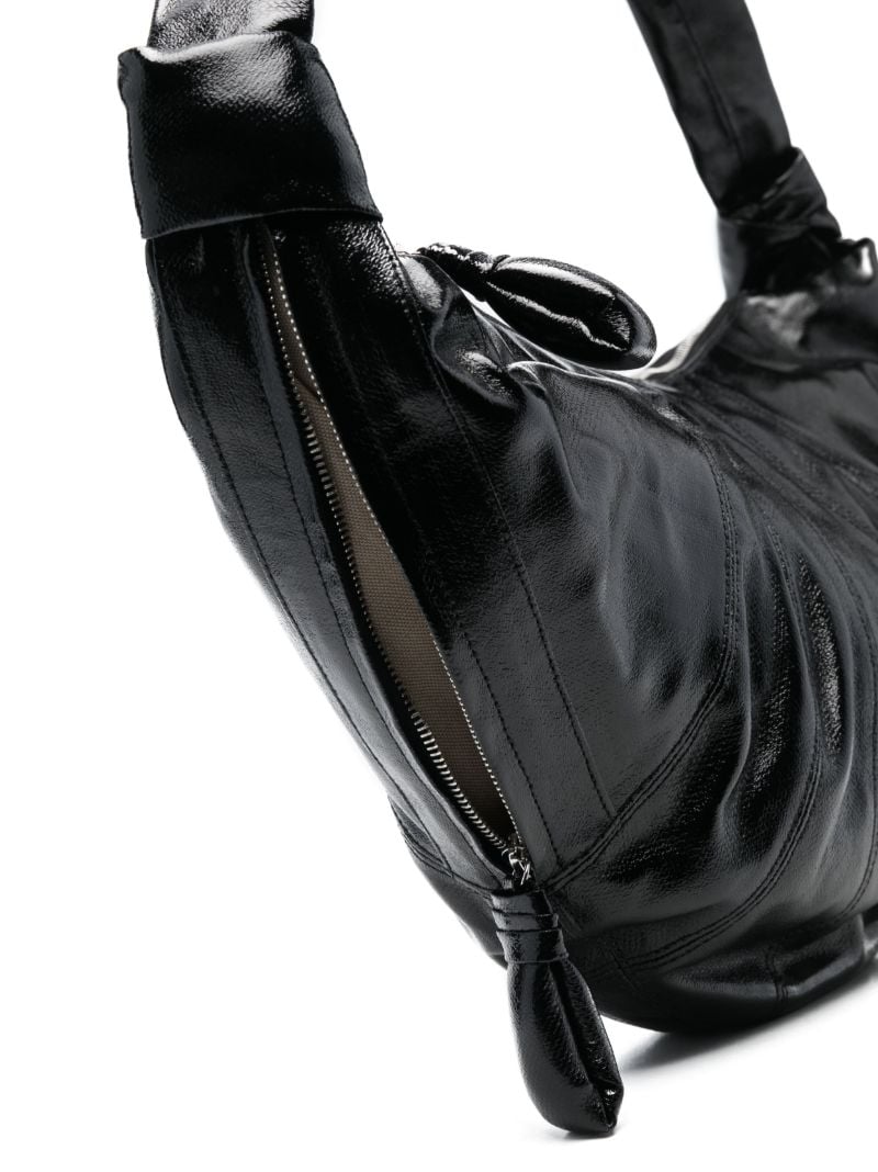 Black Croissant Large Shoulder Bag