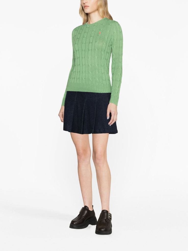 Julianna Cable-knit Cotton Sweater