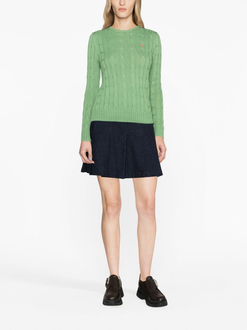 Julianna Cable-knit Cotton Sweater