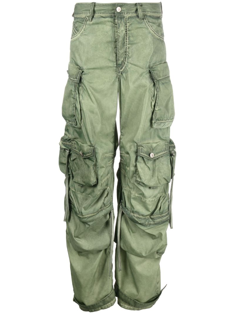 Green Fern Cargo Trousers