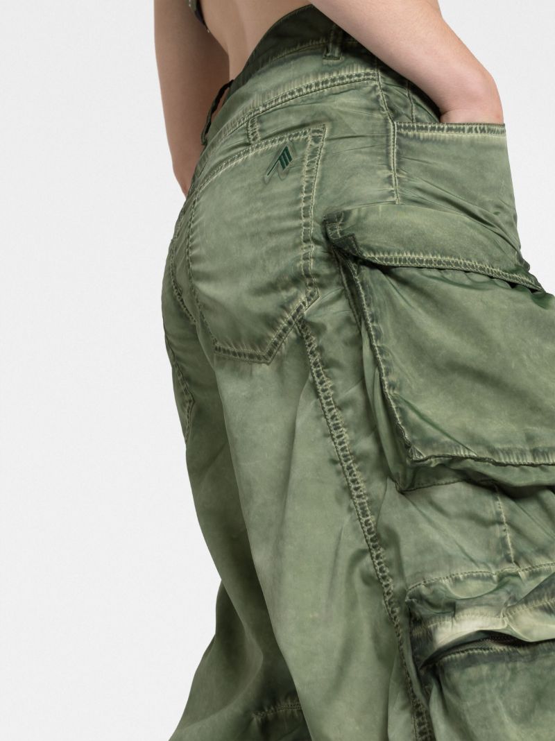 Green Fern Cargo Trousers