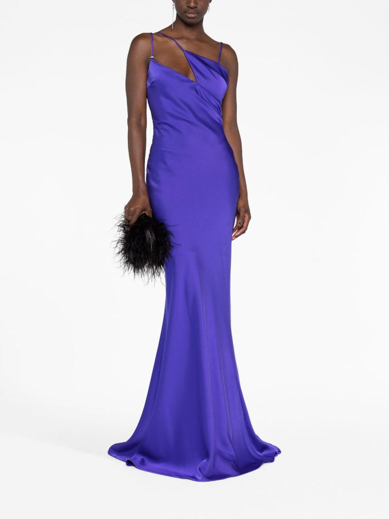 Purple Melva Asymmetric Gown