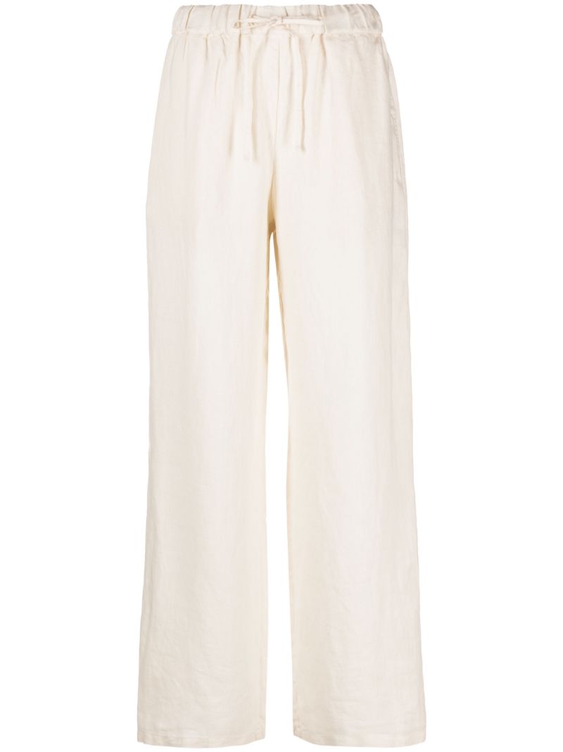 Neutral Jaleh Linen Drawstring Trousers