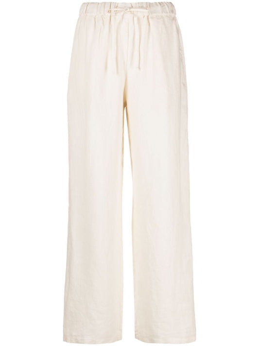 Neutral Jaleh Linen Drawstring Trousers
