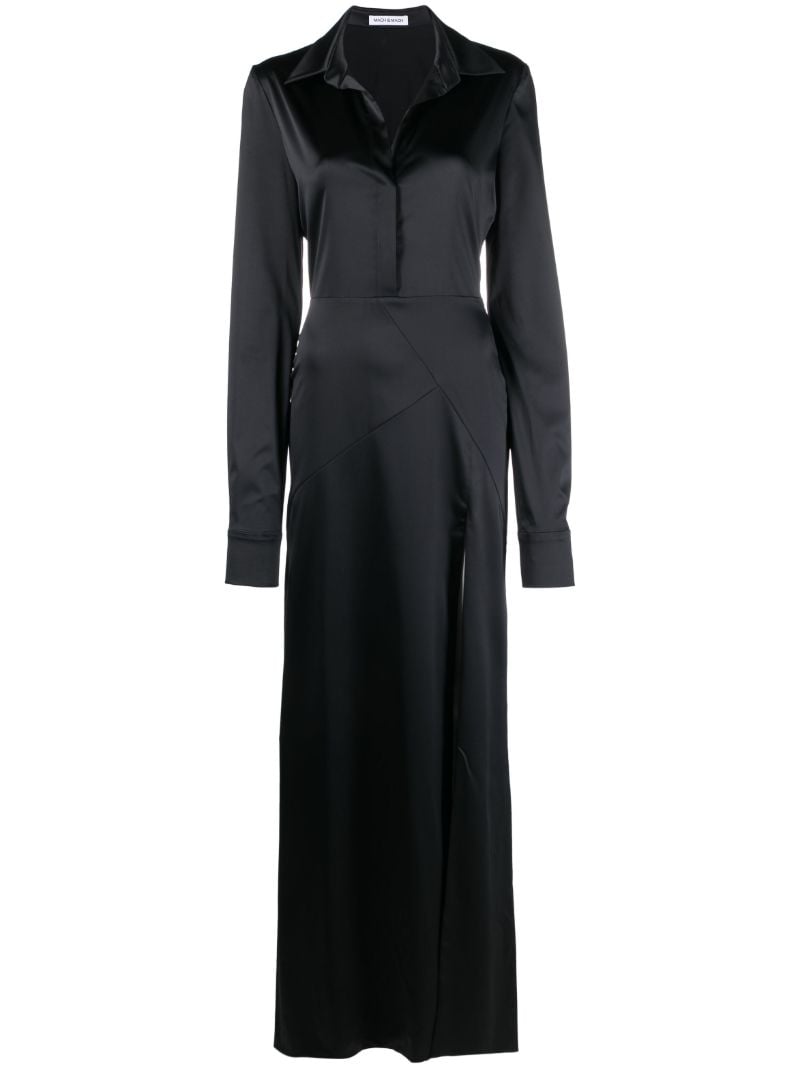Black Karma Flower Shirt Dress