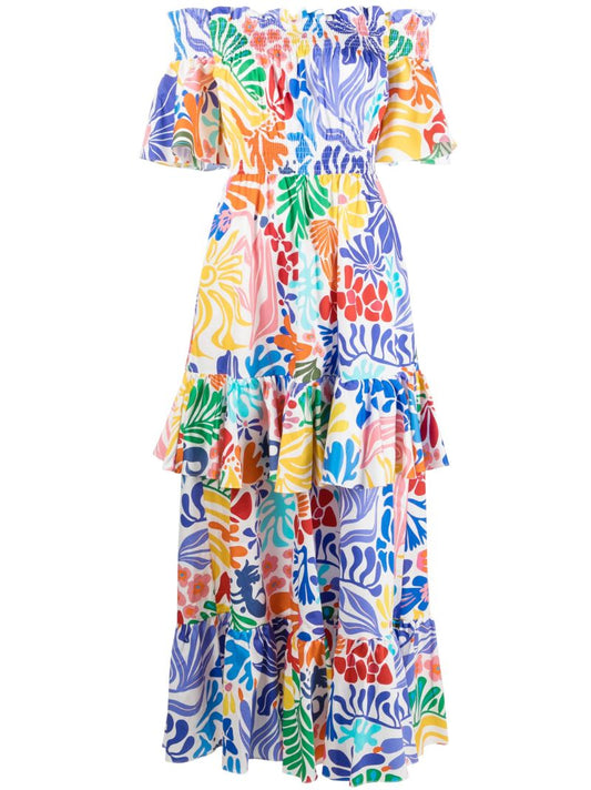Multicolour Elena Graphic-print Dress