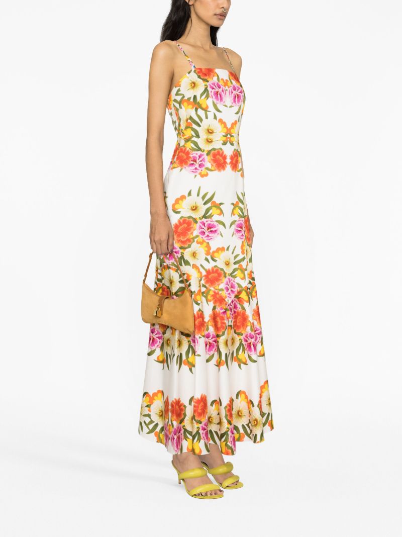 White Antonella Jalisa Floral-print Dress