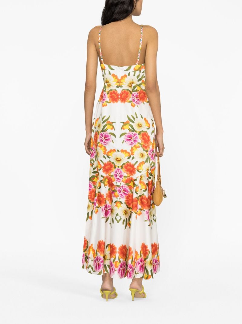 White Antonella Jalisa Floral-print Dress