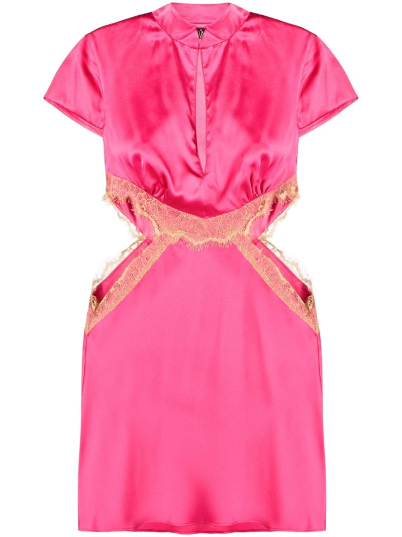 Pink Mira Cut-out Mini Dress