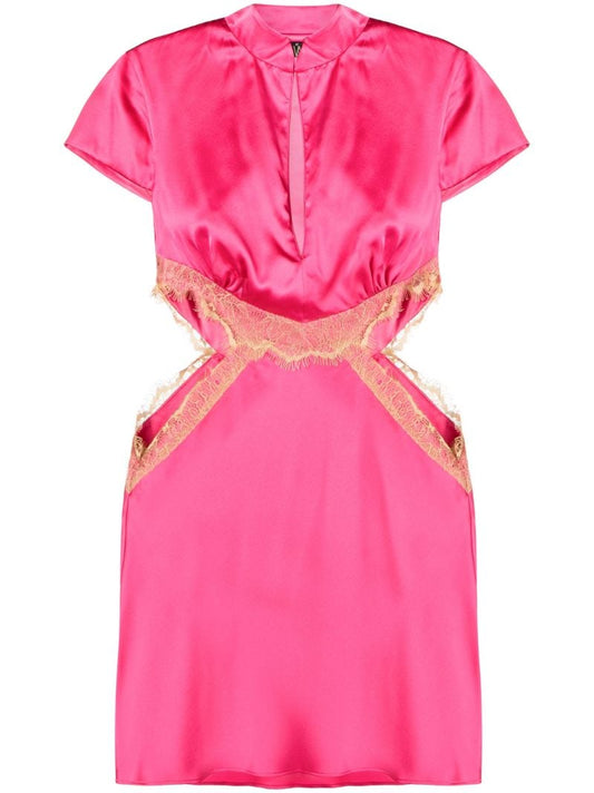 Pink Mira Cut-out Mini Dress