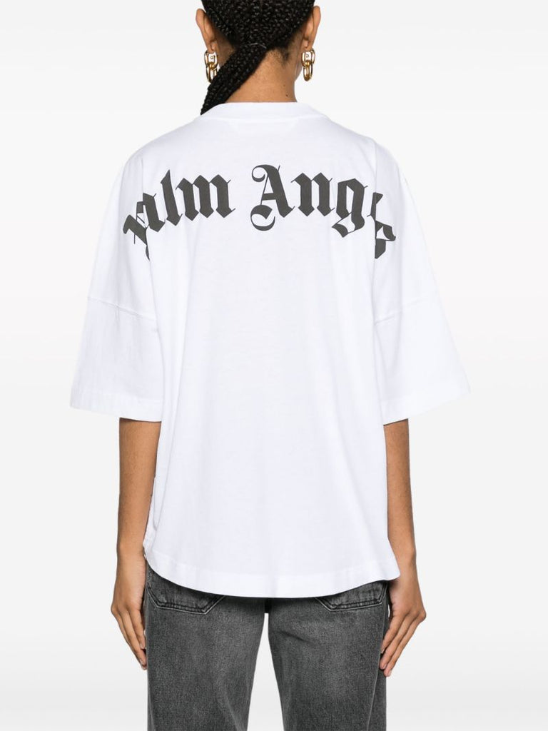 White Logo-print Cotton T-shirt
