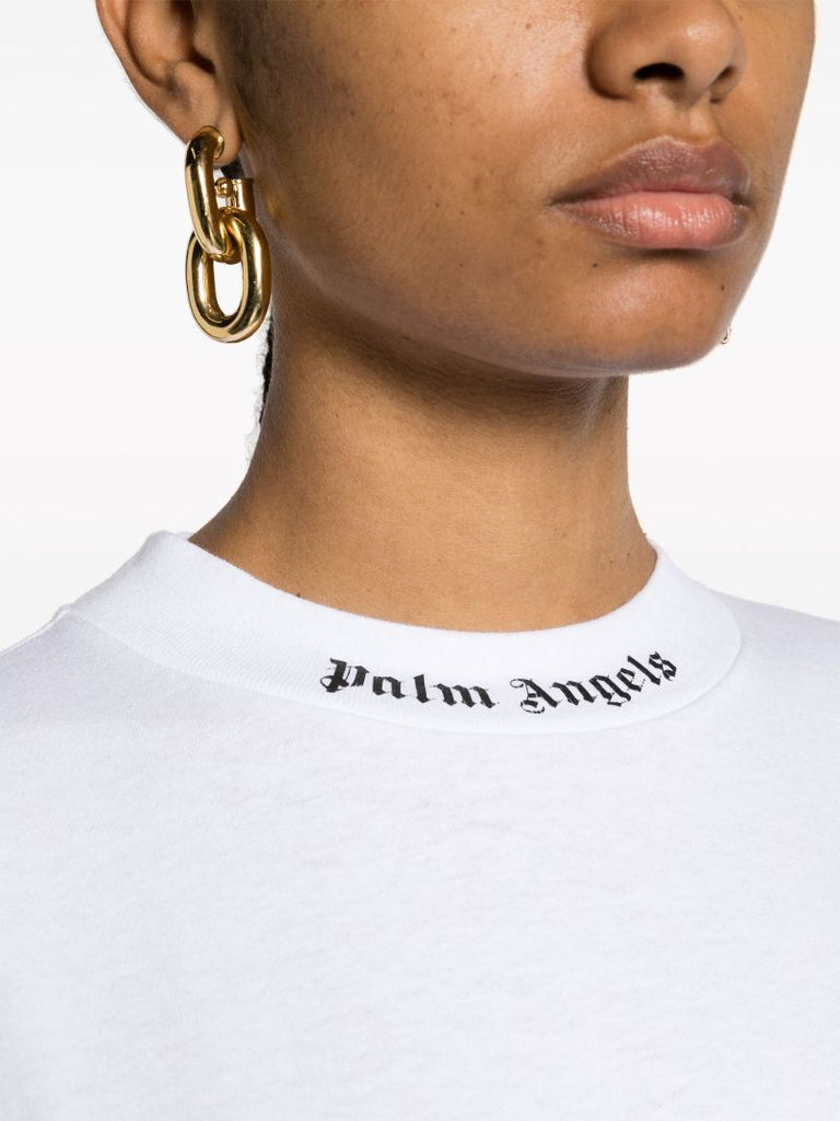 White Logo-print Cotton T-shirt