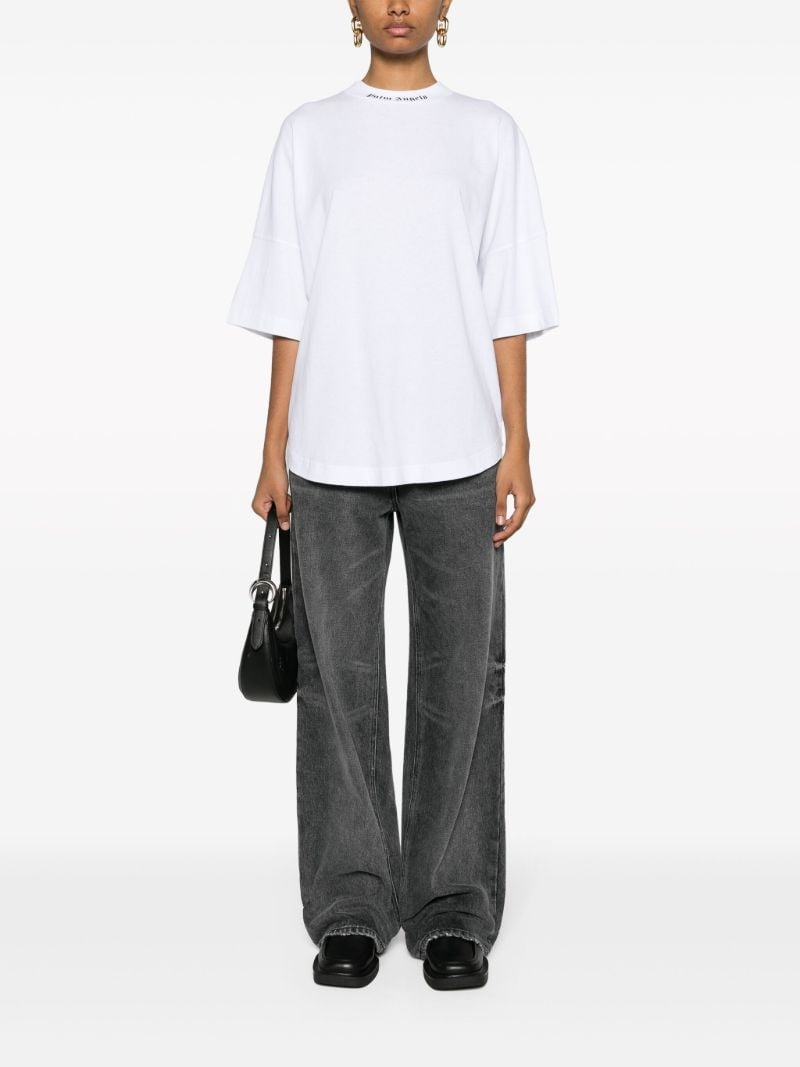 White Logo-print Cotton T-shirt