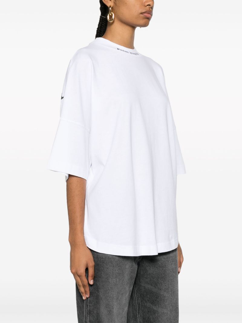 White Logo-print Cotton T-shirt