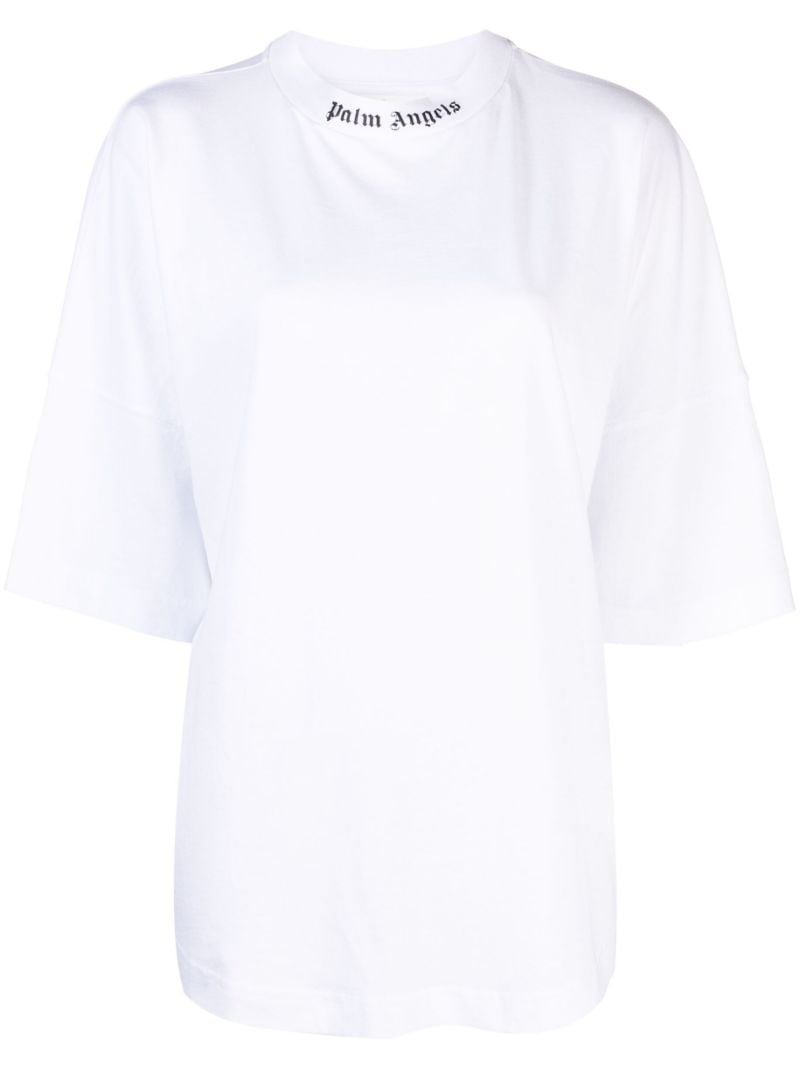 White Logo-print Cotton T-shirt
