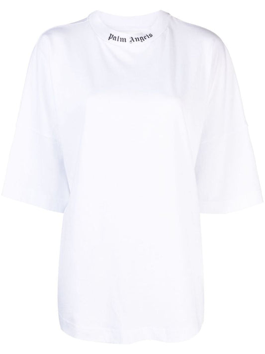 White Logo-print Cotton T-shirt