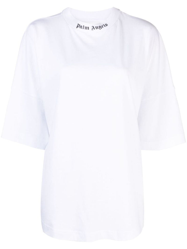 White Logo-print Cotton T-shirt
