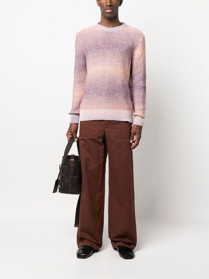 Pink DÃ_x0083_Â©gradÃ_x0083_Â© Knitted Sweater