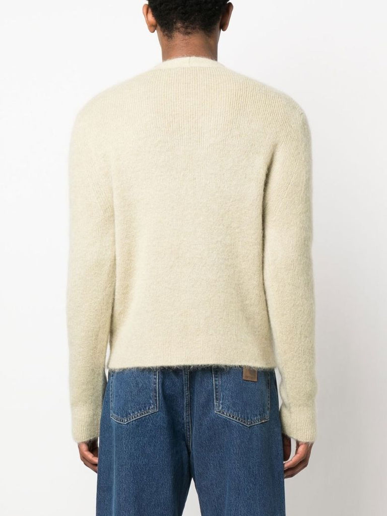 Green Lazo Whipstitch-detail Cardigan