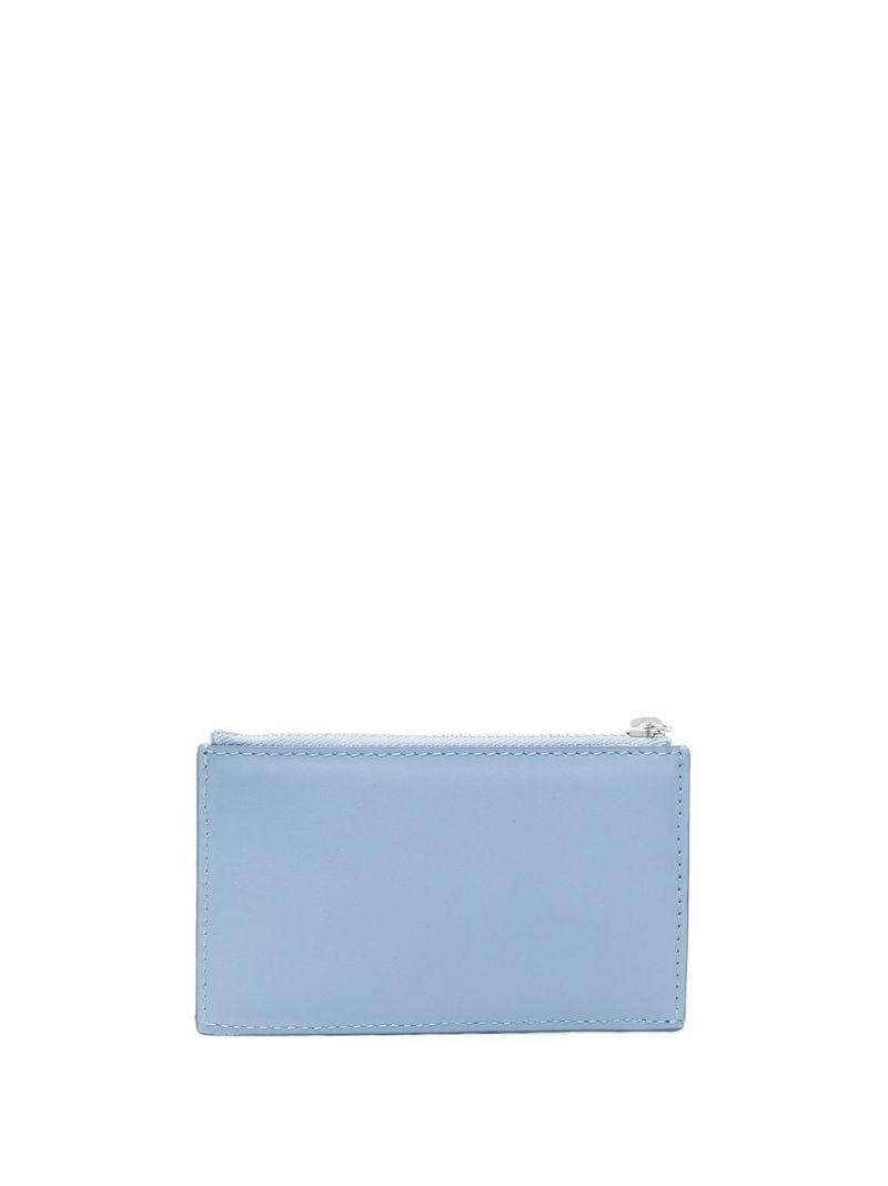 Blue Le Carre Rectangle Leather Wallet