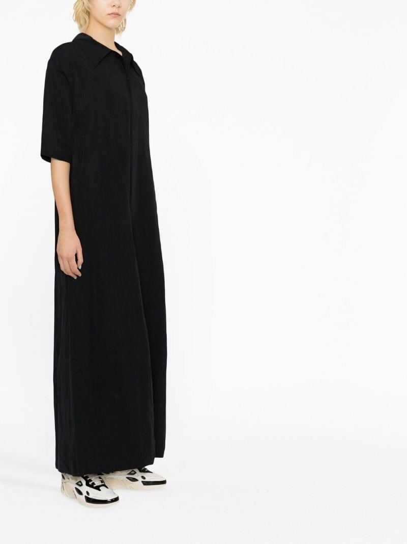 Black Short-sleeve Jumpsuit
