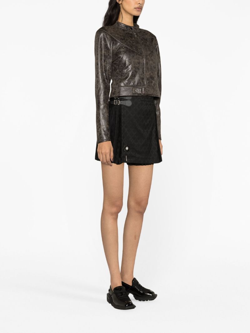 Black Jacquard Mini Kilt