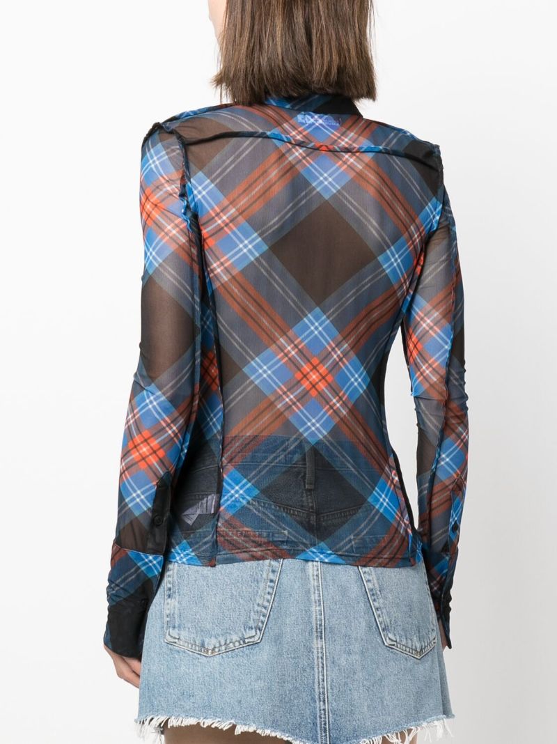 Blue Tartan Check Shirt