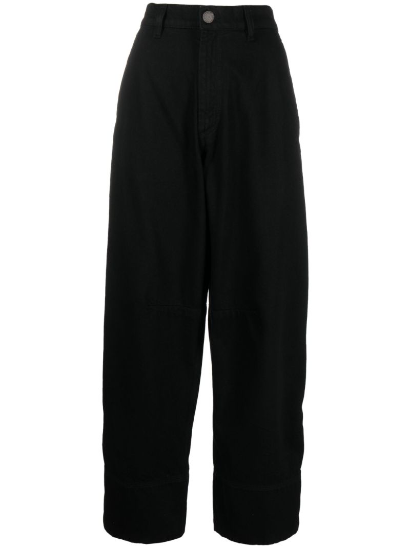 Black Symbol Cargo Jeans