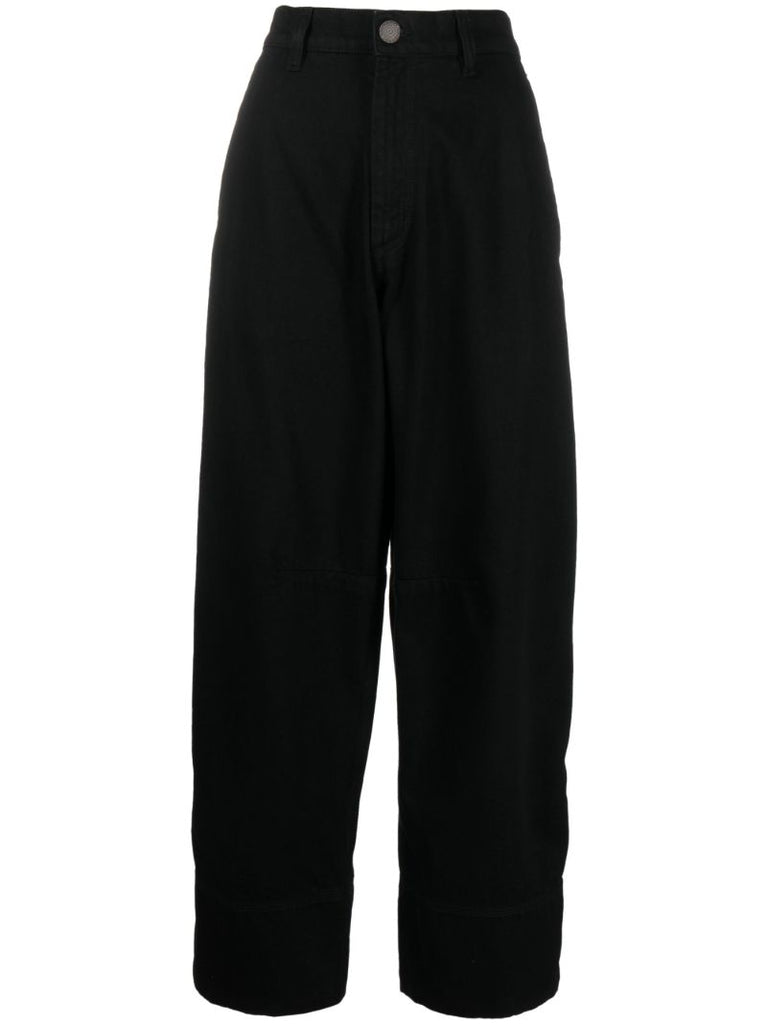 Black Symbol Cargo Jeans