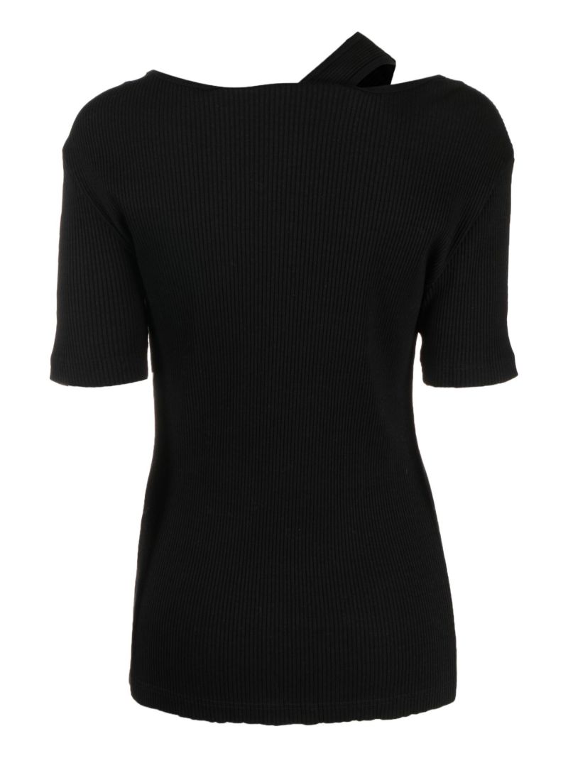 Black Cut-out T-shirt