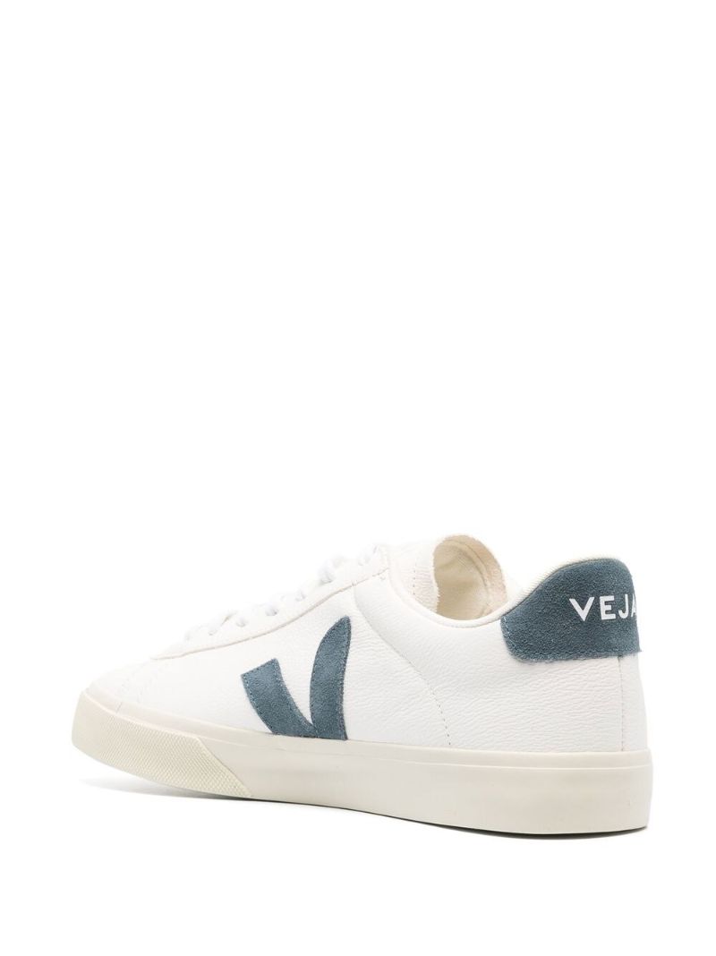 White Campo Lace-up Sneakers