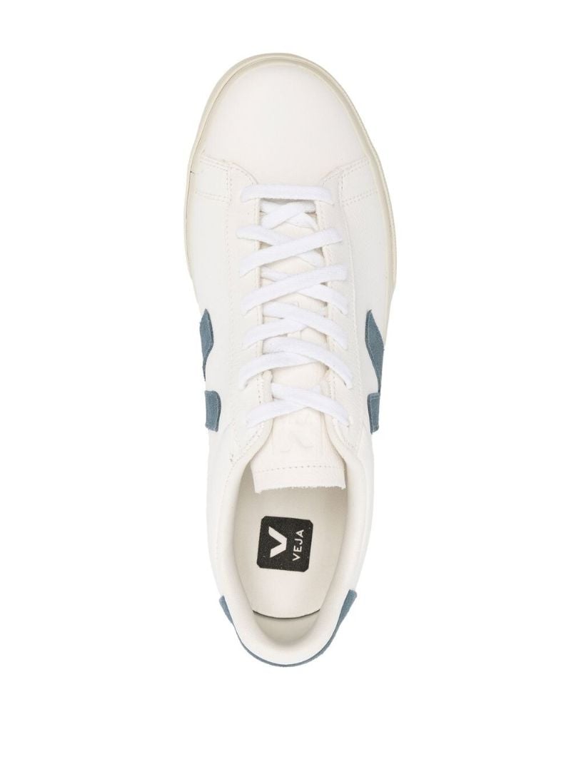 White Campo Lace-up Sneakers